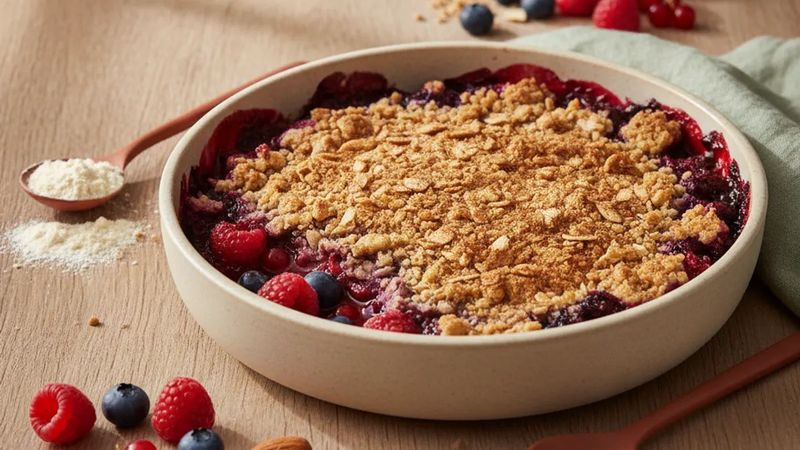 Crumble aux fruits rouges